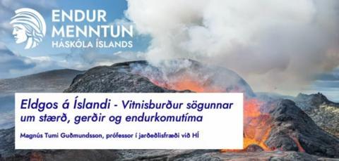 Eldgos á Íslandi  - titill fyrirlestrar